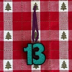 RARE Taylor Swift 13 Ornament Speak Now 13 Glitter Thirteen Ornament Swiftmas